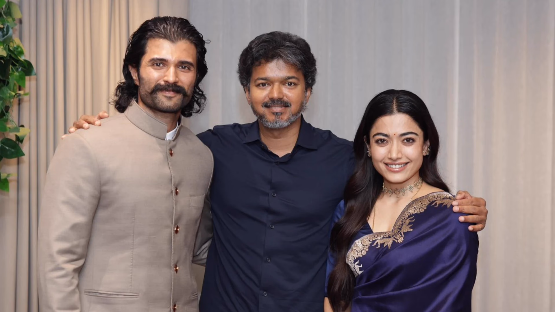 Rashmika Mandanna And Vijay Deverakonda Meet CM Vijay