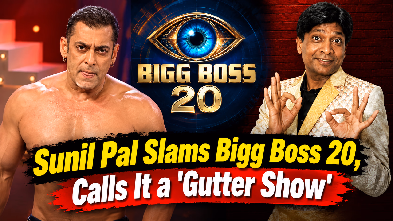 Sunil Pal Slams Bigg Boss 20, Calls It a 'Gutter Show'