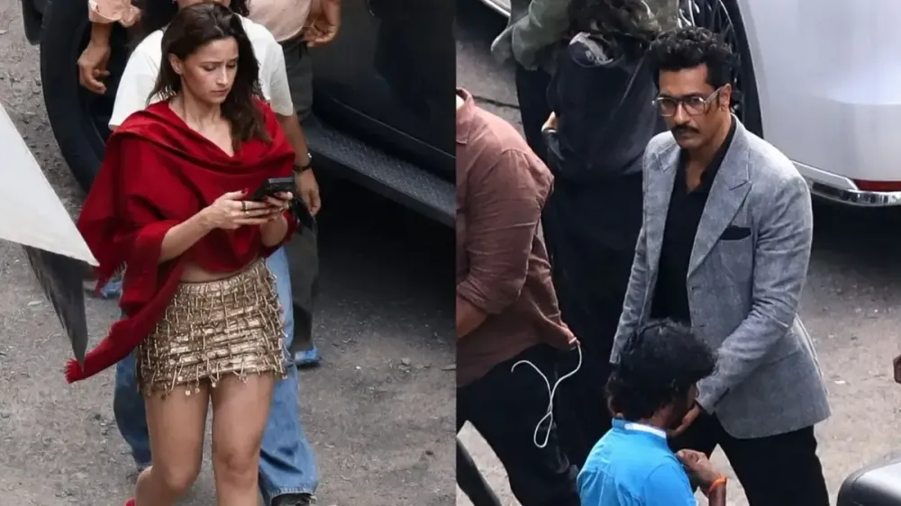 Alia Bhatt And Vicky Kaushal Spotted Filming For Love & War